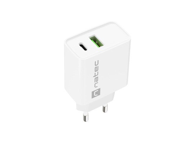 NATEC NETVRK OPLADER RIBERA USB-A+USB-C 20W PD #3