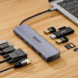 UNITEK D1113BGY01 interface hub 2 x USB 3.2 Gen 2 (3.1 Gen 2) Type-C 1000 Mbit/s Gr� #4