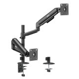 Ergo Office-holder/oph�ng til 2 sk�rme, gasfjeder, 17