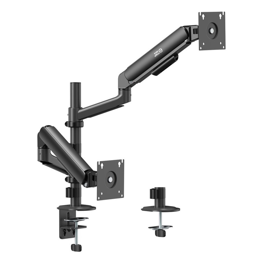 Ergo Office-holder/oph�ng til 2 sk�rme, gasfjeder, 17