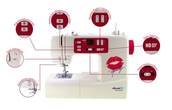 ucznik Marilyn HD Automatisk symaskine Elektromekanisk #11