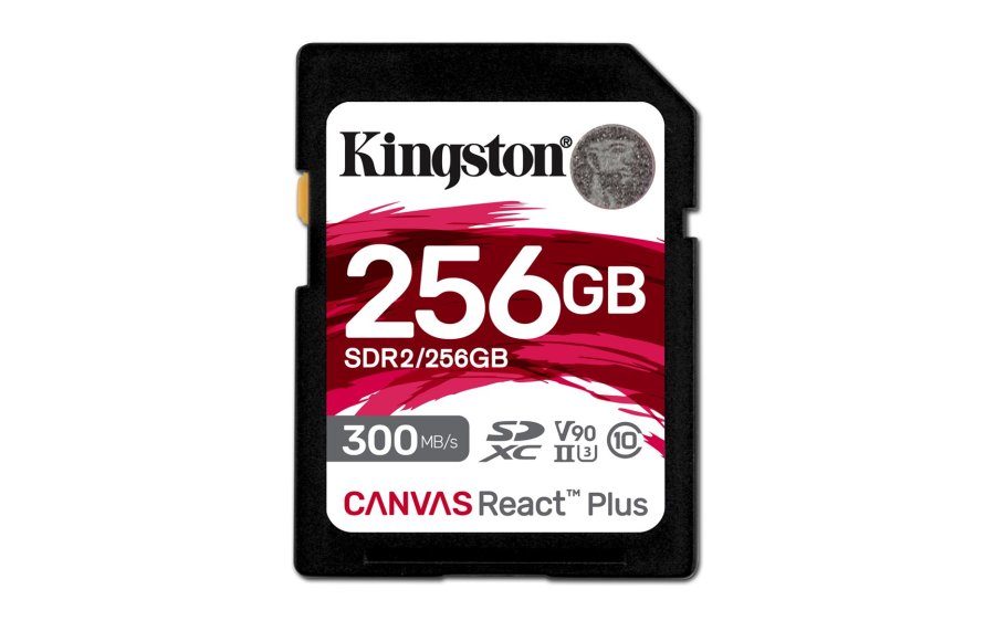 Kingston Technology 256 GB Canvas React Plus SDXC UHS-II 300R/260W U3 V90 i fuld HD/4K/8K #1