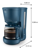 Drip Coffee Machine Philips HD7411/70 Bl 1,3 L #3
