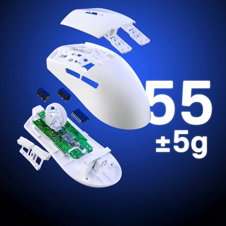 REDRAGON M918W & K1NG PRO MAX & Biały mus RF Wireless + Bluetooth + USB Type-C #7