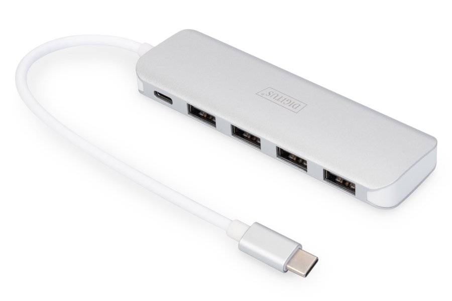 Digitus DA-70242-1 interface hub USB 3.2 Gen 1 (3.1 Gen 1) Type-C 5000 Mbit/s Slv #1