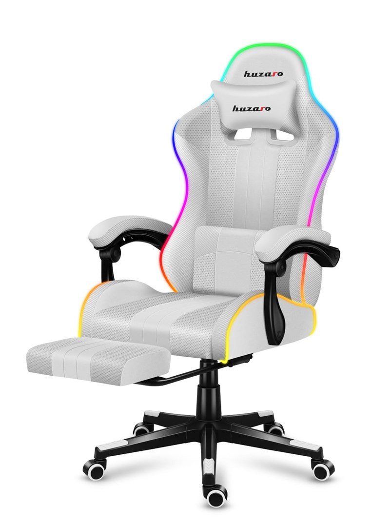 HUZARO FORCE 4.7 RGB White GAMING STOL #13