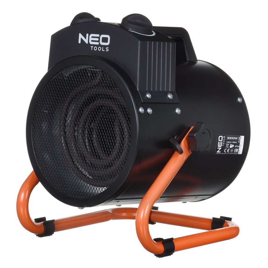 NEO TOOLS 90-068 Elektrisk varmeapparat Rustfrit stl 3000 W IPX4 Sort #1
