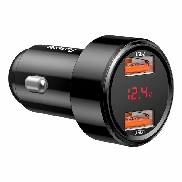 Baseus CCMLC20A-01 oplader til mobil enhed Smartphone Sort USB Hurtig opladning Automatisk #4