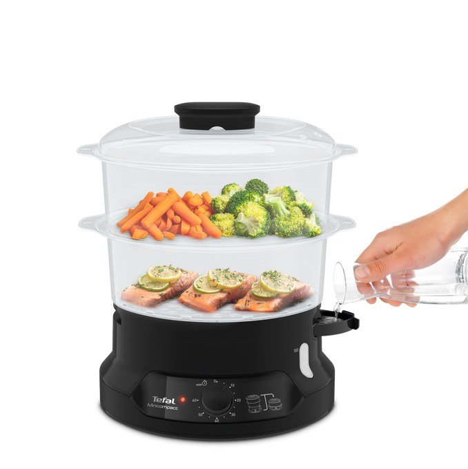 Tefal Minicompact VC139810 dampkoger 2 kurv(e) Fritst�ende 800 W Sort #3