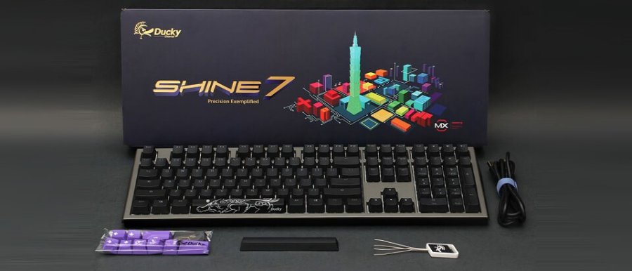 Ducky Shine 7 tastatur Spil USB Tysk Sort, Gr #9