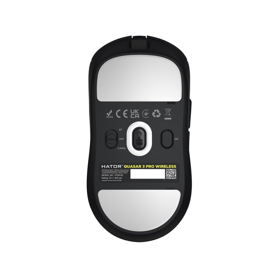 HATOR Quasar 3 Pro Wireless mus Spil H�jre h�nd RF Wireless + Bluetooth + USB Type-C Optisk 30000 dpi #6