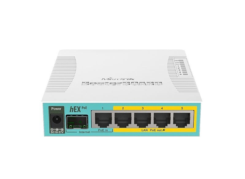 Mikrotik hEX PoE kabelforbundet router Hvid #5
