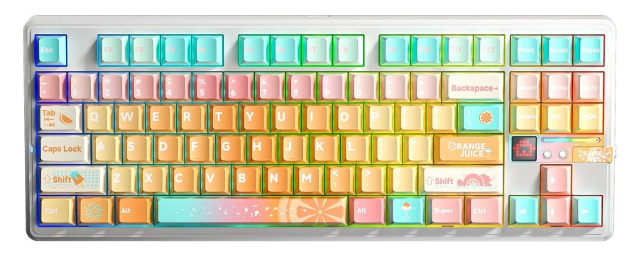 AULA Gasket F87 Pro V2 Orange Soda Kailh Meteorite Ice Cream RGB tastatur #1