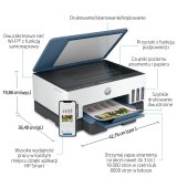 HP Smart Tank 725 All-in-One Termisk inkjet A4 4800 x 1200 dpi 15 sider pr. minut Wi-Fi #29