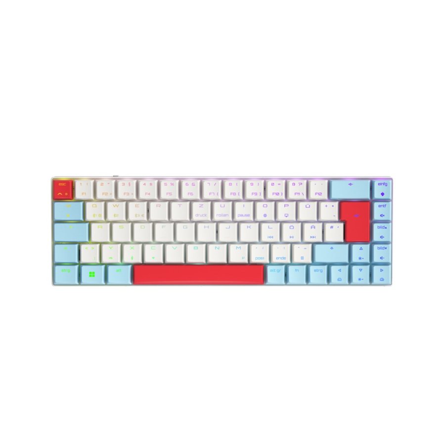 CHERRY MX-LP 2.1 Compact Wireless tastatur Spil RF tr�dl�s + Bluetooth QWERTZ Tysk Hvid #1