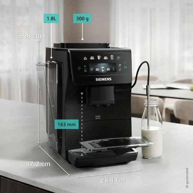 Siemens EQ600 iAroma TP603E08 espressomaskine, 15 bar #7