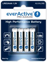 EverActive Pro Alkaline batterier LR6 AA - blister med 4 stk. #1
