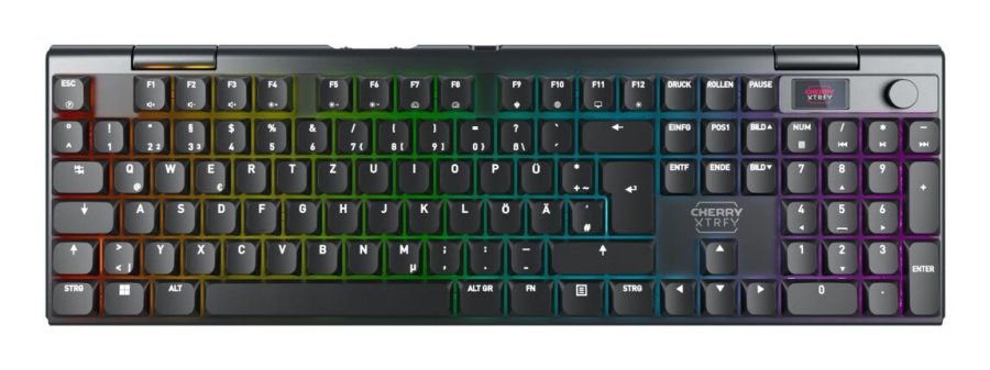 CHERRY XTRFY MX 10.1 Wireless tastatur Spil USB + RF Wireless + Bluetooth QWERTZ Tysk Sort #1