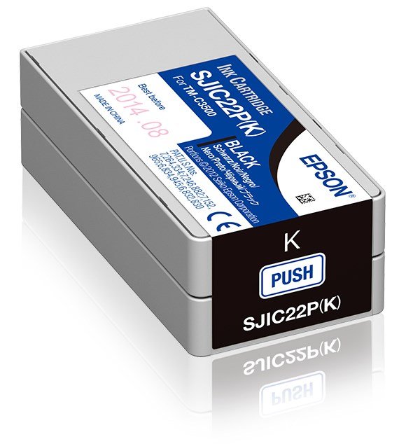 Epson SJIC22P(K) blkpatron 1 stk Original Sort #1