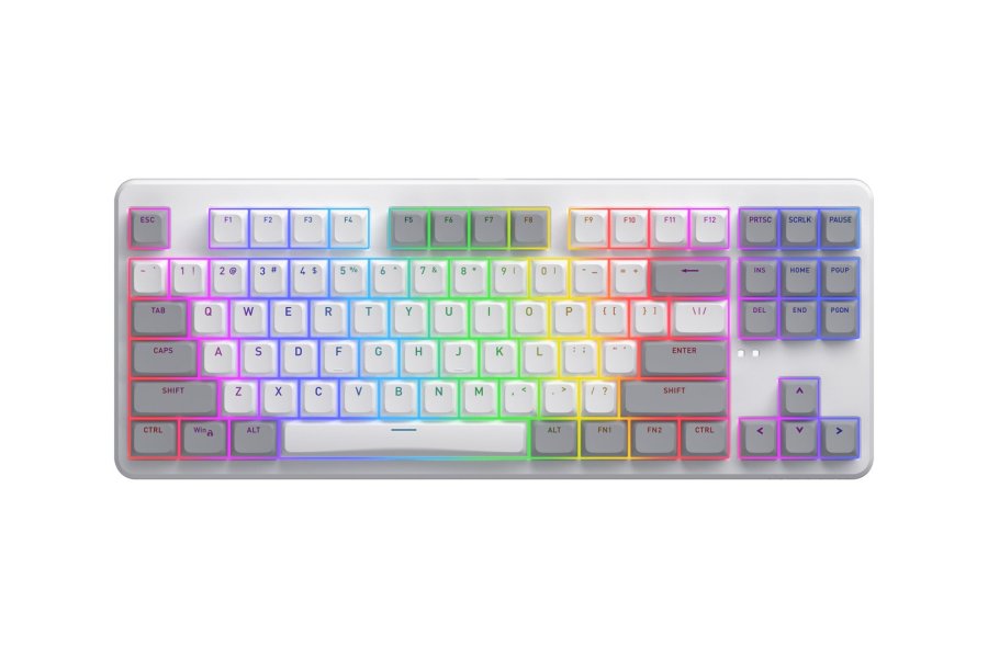 HATOR Rockfall 3 TKL Wireless tastatur Universel USB + RF Wireless + Bluetooth QWERTY Engelsk Hvid #1