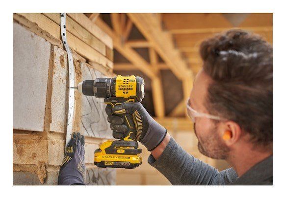 Stanley SFMCD716D2T-QW bor 1900 rpm N�glefri Sort, Gul #5