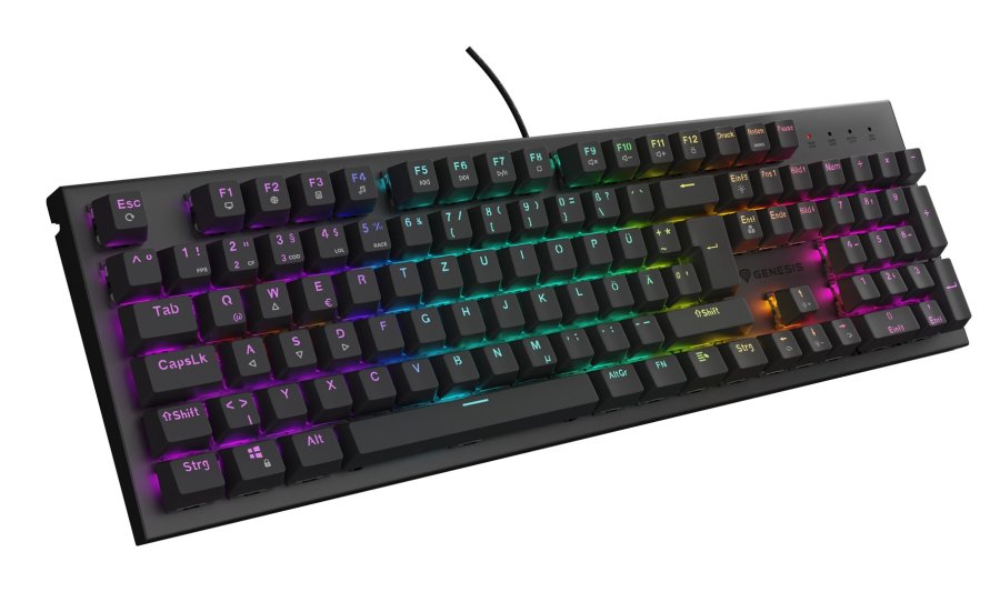 GENESIS Thor 303 tastatur Spil USB QWERTZ Tysk Sort #1