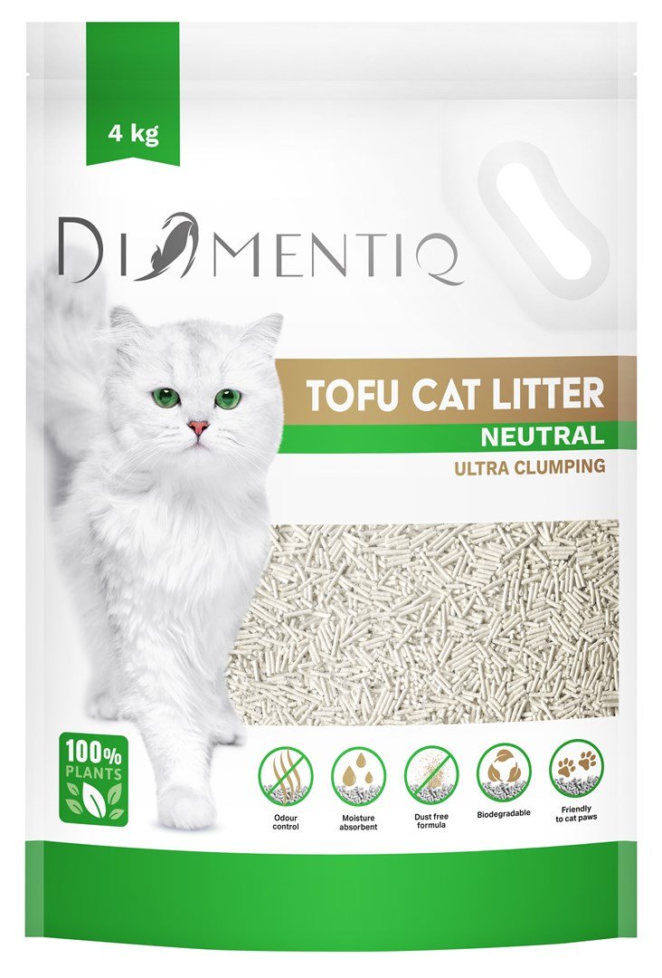 DIAMENTIQ Tofu Neutral Ultra clumping - plantegrus - 4kg #1