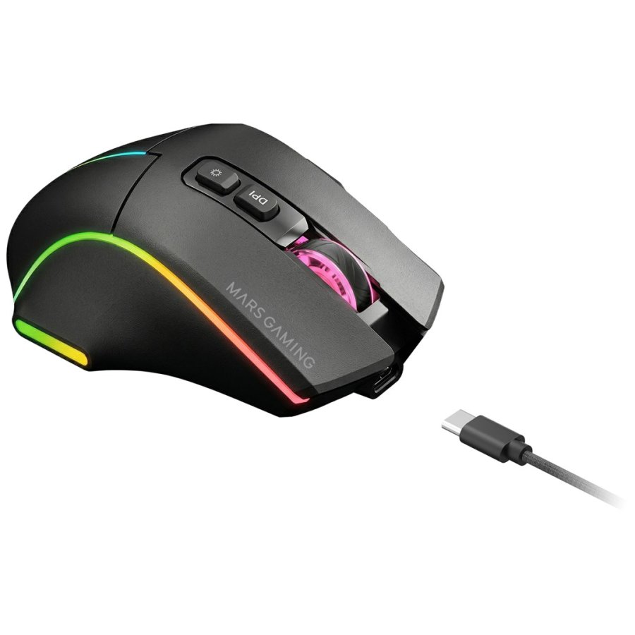 Mars Gaming MMWVECTOR mus Spil H�jre h�nd RF Wireless + Bluetooth + USB Type-A Optisk 12000 dpi #3