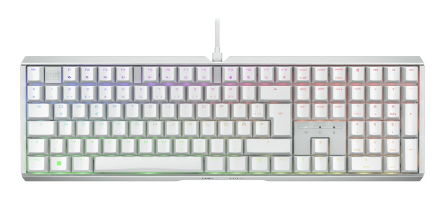 CHERRY XTRFY MX 3.1 tastatur Spil USB QWERTZ Tysk Hvid #1