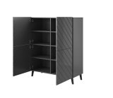 Reol ABETO 100,5 x 40 x 121,5 cm grafit/blank grafit #4