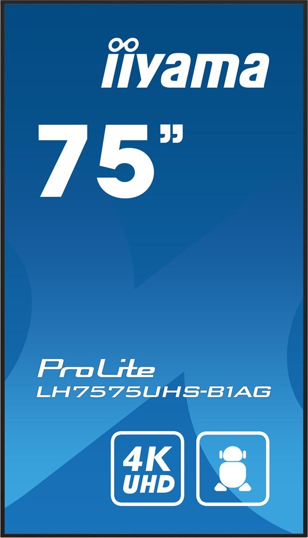 iiyama LH7575UHS-B1AG skilte display Digital fladpaneldisplay 190,5 cm (75