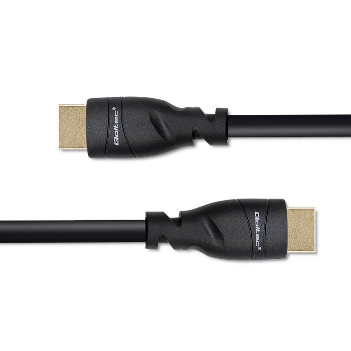Qoltec 50353 HDMI v2.1 kabel Ultra hj hastighed 8K | 60Hz | 26AWG | GULD | 5m #9