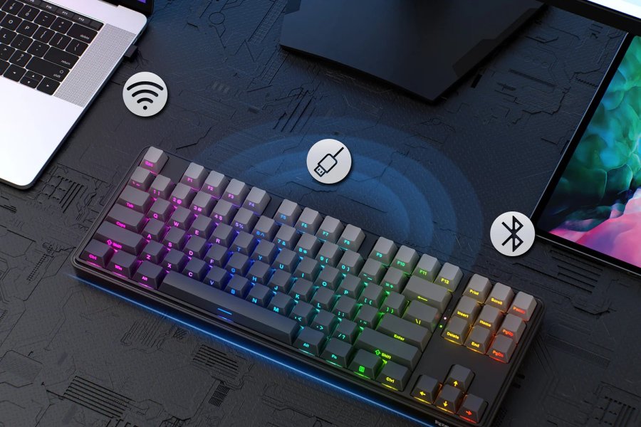 REDRAGON K707SP-RGB-PRO StarBlade tastatur USB + RF Wireless + Bluetooth Sort #3