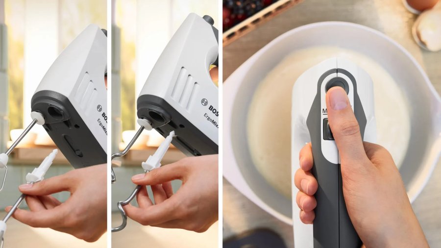 Bosch MFQ37490 r�remaskine og mikser H�ndmixer 750 W Gr�, Hvid #8