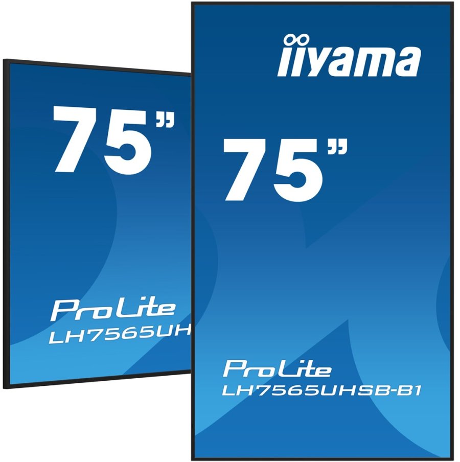 iiyama LH7565UHSB-B1 skilte display Kiosk design 189,2 cm (74.5