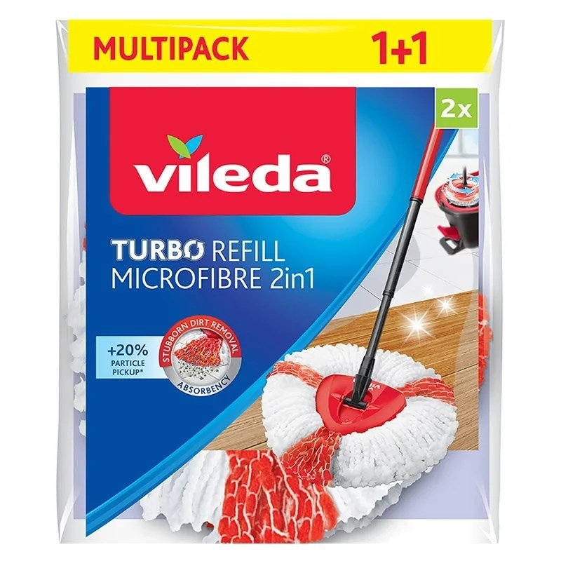 Vileda Turbo 2in1-rotationsmoppe refill 2 stk. #1