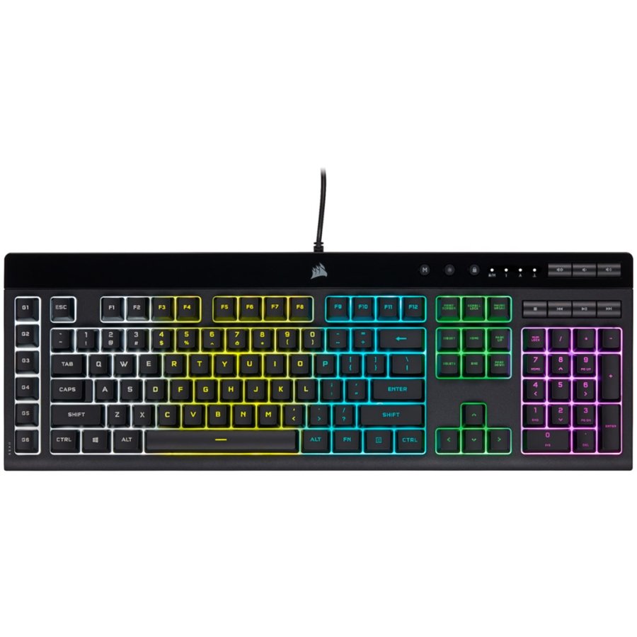 Corsair K55 RGB PRO tastatur Spil USB QWERTZ Tysk Sort #22