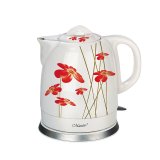 Feel-Maestro MR-066-RED FLOWERS elkedel 1,5 L 1200 W Rd, Hvid #1