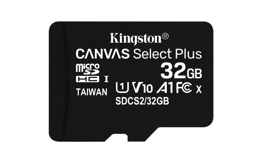 Kingston Technology 32GB micSDHC Canvas Select Plus 100R A1 C10 Card + ADP #1
