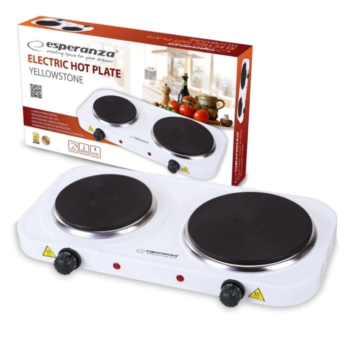 Esperanza EKH007W kogeplade Hvid Bordplade Forseglet plade 2 zone(s) #3
