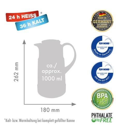 ROTPUNKT Termokande, 1,0 l, ristretto (sort) #2