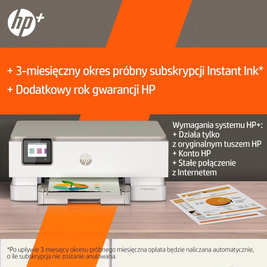 HP ENVY Inspire 7220e Trdlst All-in-One Farve Printer, Instant Ink; Kopimaskine, scanner #5