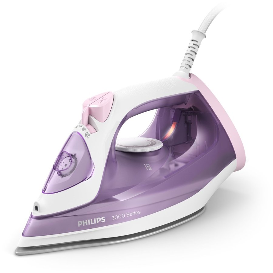 Philips 3000 series DST3010/30 strygejern Dampstrygejern Keramisk strygesl 2000 W Lilla, Hvid #3