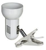 Activejet Clip-on skrivebordslampe, hvid, metal, E27 gevind #3