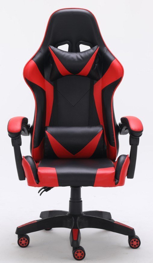 Topeshop FOTEL REMUS CZERWONY Computermbel og kontorstol Polstret sde Polstret rygln #1