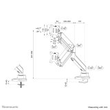 Neomounts DS70-450BL1 skrmbeslag og -stativer 106,7 cm (42