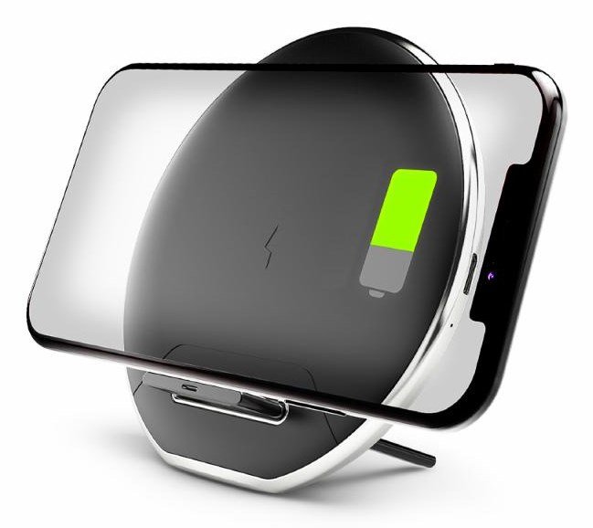 Denver QI chargers QI Charging pad Smartphone Sort, Slv USB Trdls opladning Indendrs, Udendrs #6