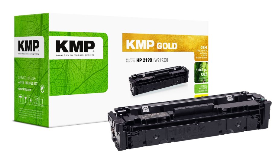 KMP 2571,6509 tonerpatron 1 stk Kompatibel Gul #1
