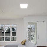 Plafond V-TAC VT-8618S overflademonteret 18W LED IP44 25x25cm bevgelsesdetektor 4000K 1830lm (SKU 76661) Hvid #9