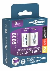 Ansmann 1314-0005 husholdningsbatteri Genopladeligt batteri D Lithium-Ion (Li-Ion) #4